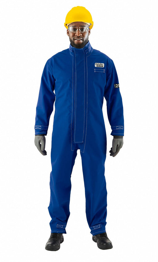 Coverall Nomex Blue 2XL Hook-and-Loop