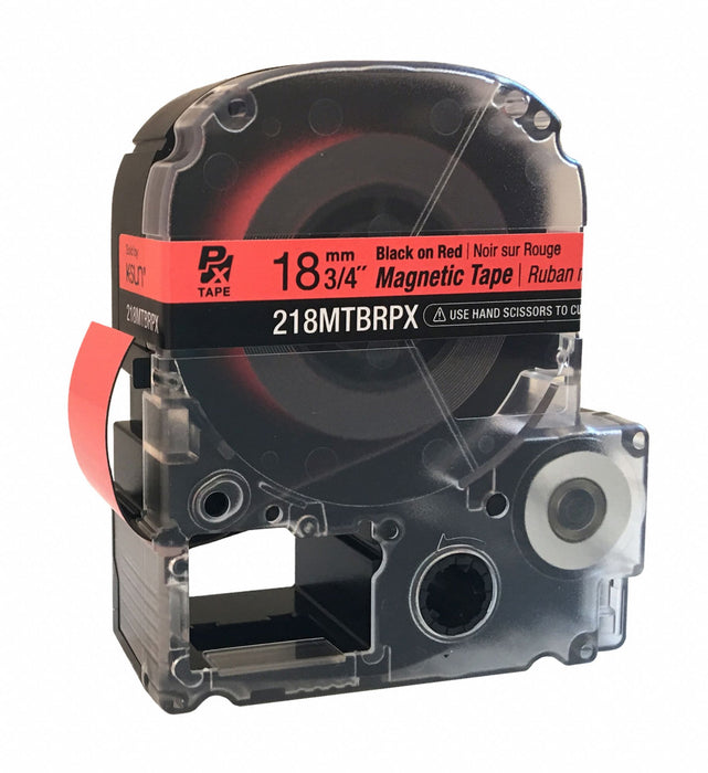 Label/RibbonCartridge Red Matte 3/4inW