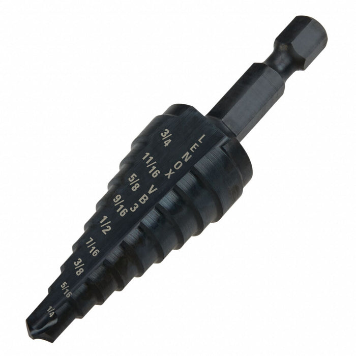 Step Drill Bits 1/4 -3/4  HSS