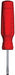 Screwdrivers Slotted 1/8in Red Round