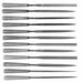 Needle File Set 4in.L Swiss Natural