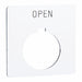 Legend Plate Open Black/White Square