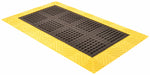 Drainage Mat Black wYlwBrdr 3 ft.x5 ft.