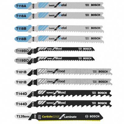 T-Shank Jig Saw Blade Set