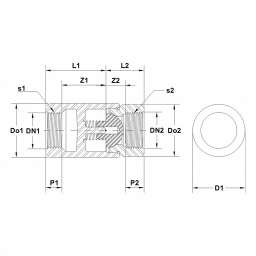 Ball Cone Spring Check Valve