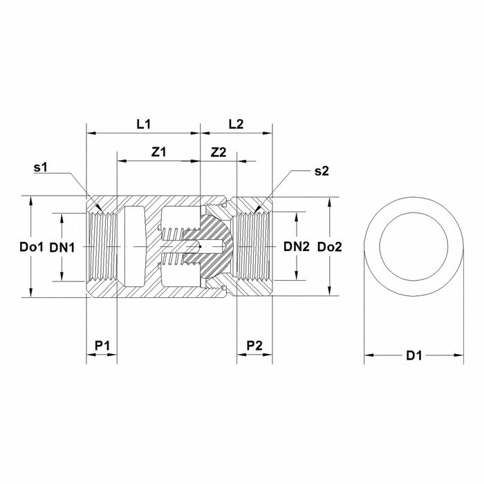 Ball Cone Spring Check Valve