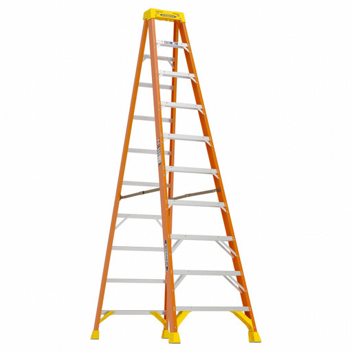 Stepladder Fiberglass 10 ft H 300 lb Cap