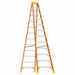 Stepladder Fiberglass 12 ft H 300 lb Cap
