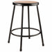 Round Stool Welded Tube Leg Black 24 H