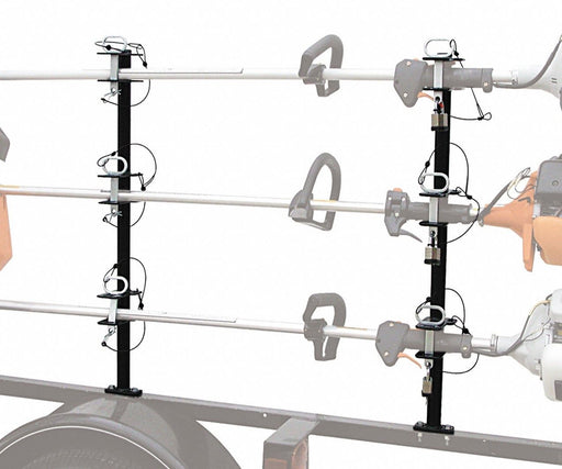 Lockable Trimmer Rack Black