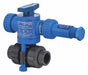 Air x Spring Ball Valve PVC 1/2 Fkm Npt