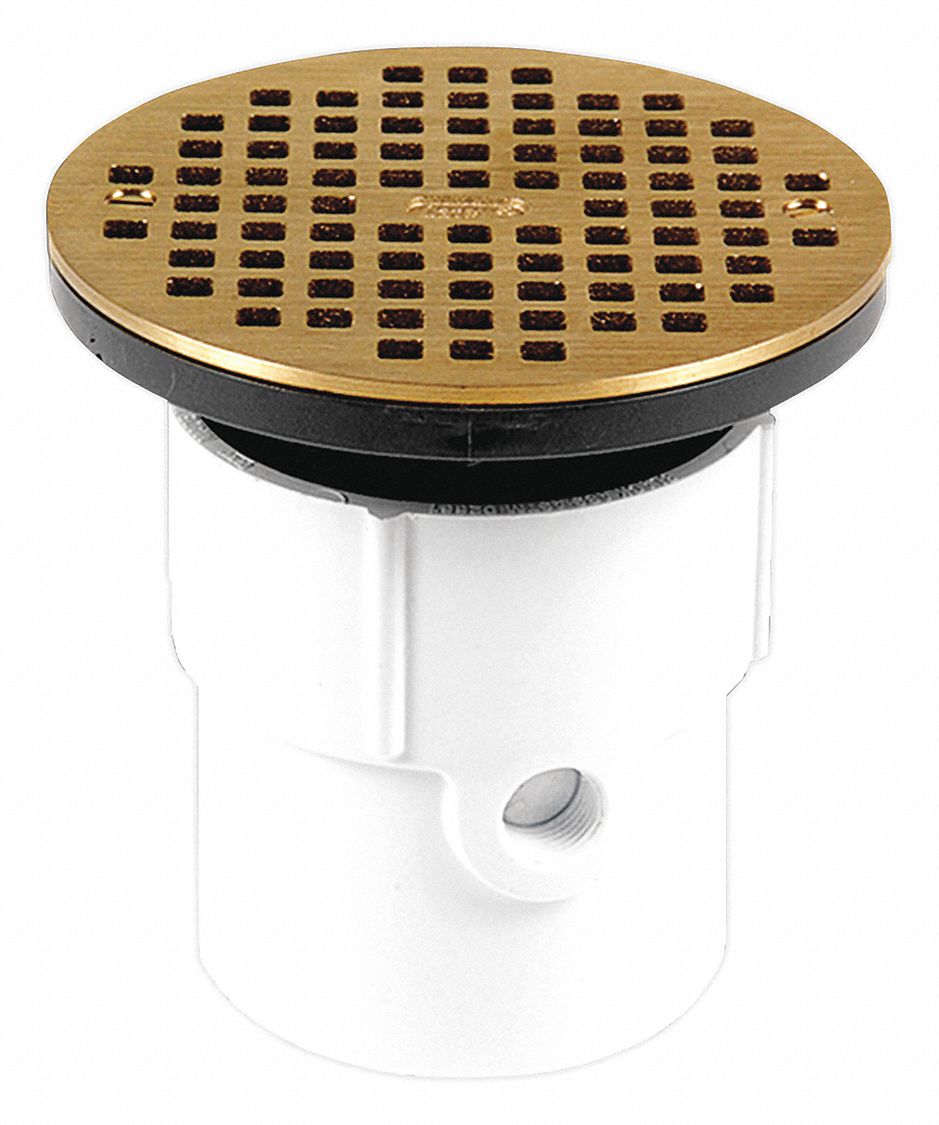 Adj PVC Drain 3 or 4 w/Brass Str