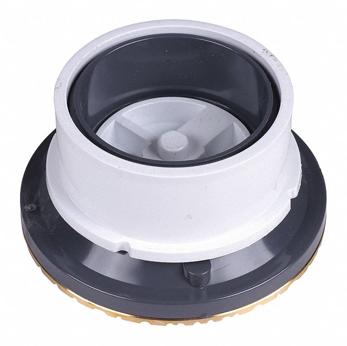 Adj PVC Cleanout 4 w/Brass Cover