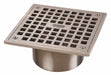 Cast Nickel Square 6 w/Sq Strainer