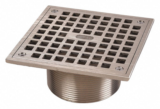 Cast Nickel Square 6 w/Sq Strainer