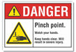 Danger Sign 7 inx10 in Non-PVC Polymer