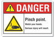 Danger Sign 7 inx10 in Non-PVC Polymer