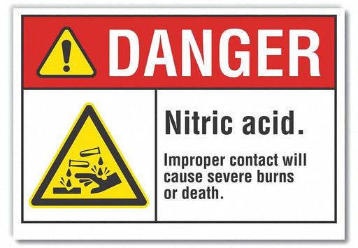 Danger Sign 7 inx10 in Non-PVC Polymer
