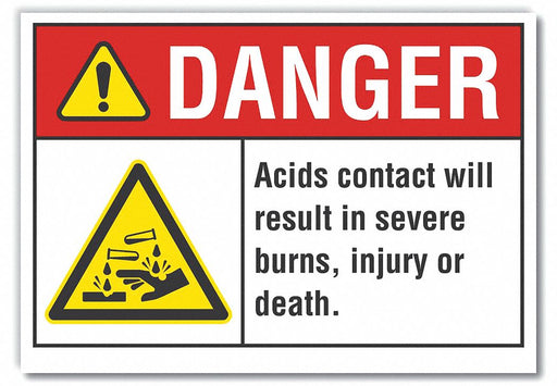 Danger Sign 10in x 14in Non-PVC Polymer