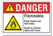 Danger Sign 10inx14in Non-PVC Polymer