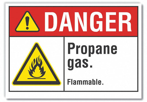 Danger Sign 7 inx10 in Non-PVC Polymer