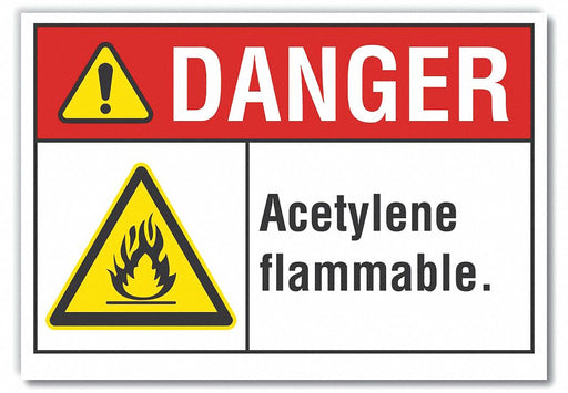 Danger Sign 10in x 14in Non-PVC Polymer