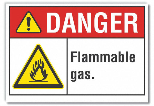 Danger Sign 7 inx10 in Non-PVC Polymer