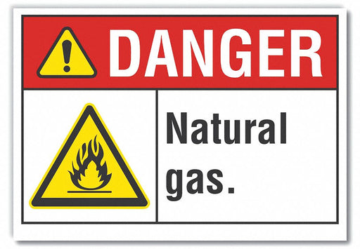 Danger Sign 7 in x 10 in Non-PVC Polymer