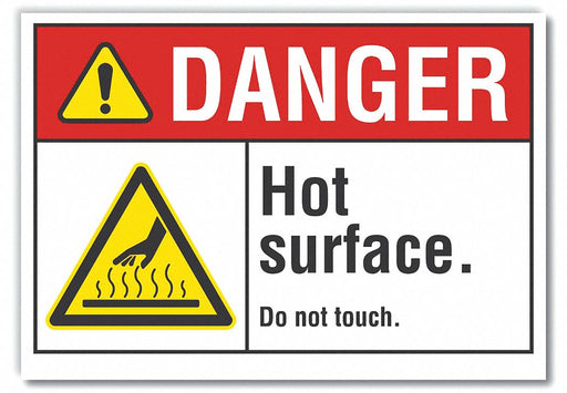 Danger Sign 7 inx10 in Non-PVC Polymer