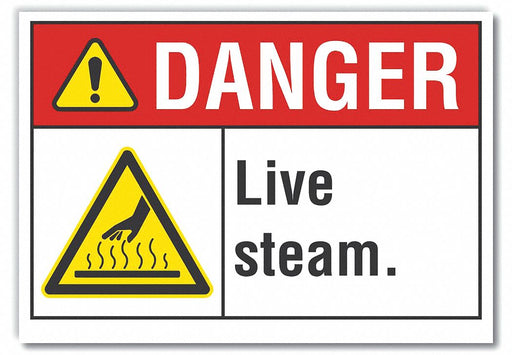Danger Sign 7 inx10 in Non-PVC Polymer