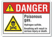 Danger Sign 7 in x 10 in Non-PVC Polymer