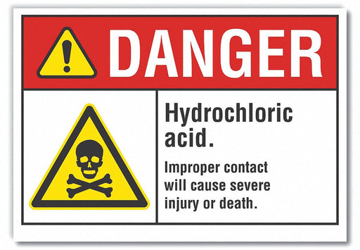 Danger Sign 7 inx10 in Non-PVC Polymer