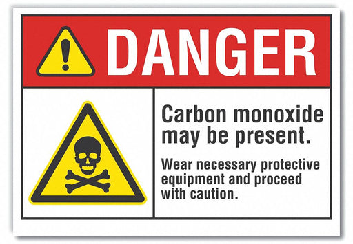 Danger Sign 7 in x 10 in Non-PVC Polymer