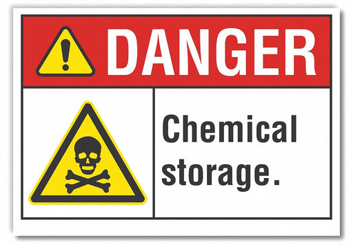 Danger Sign 7 inx10 in Non-PVC Polymer