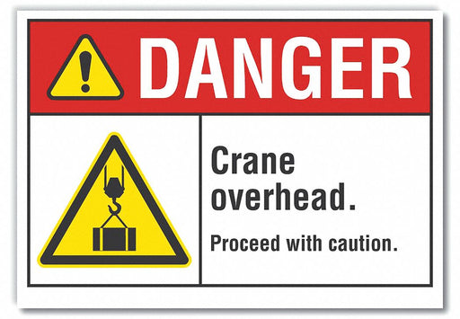 Danger Sign 7 inx10 in Non-PVC Polymer