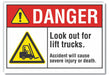 Danger Sign 10inx14in Non-PVC Polymer