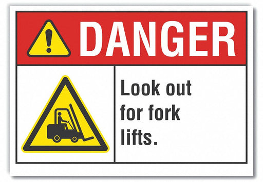 Danger Sign 10inx14in Non-PVC Polymer