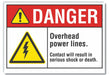 Danger Sign 10in x 14in Non-PVC Polymer