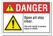 Danger Sign 10inx14in Non-PVC Polymer