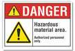 Danger Sign 10in x 14in Non-PVC Polymer