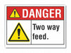 Elec Hazard Danger Rflct Lbl 10x14in