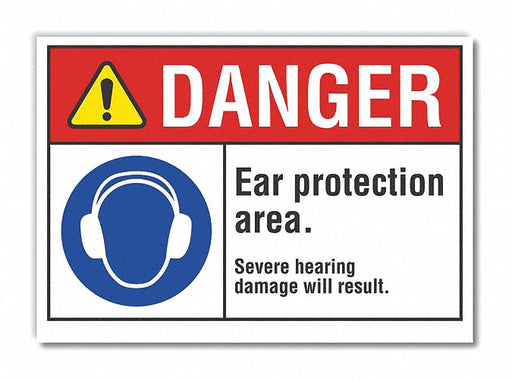 Danger Sign 7 in x 10 in Non-PVC Polymer