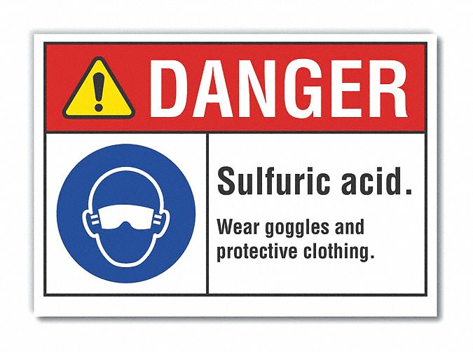Danger Sign 10in x 14in Non-PVC Polymer