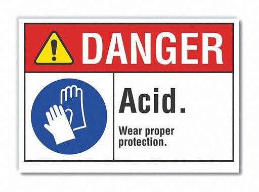 Danger Sign 7 inx10 in Non-PVC Polymer