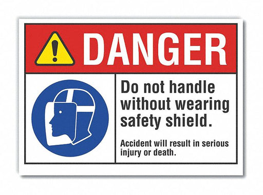 Danger Sign 10in x 14in Non-PVC Polymer