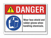 Eye  Hand Danger Lbl 7inx10in Polyester