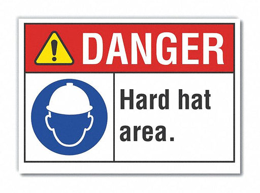 Danger Sign 10in x 14in Non-PVC Polymer