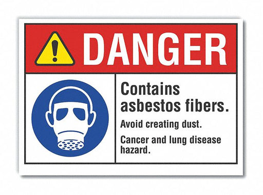Danger Sign 10in x 14in Non-PVC Polymer