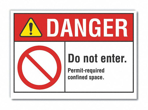 Danger Sign 10in x 14in Non-PVC Polymer