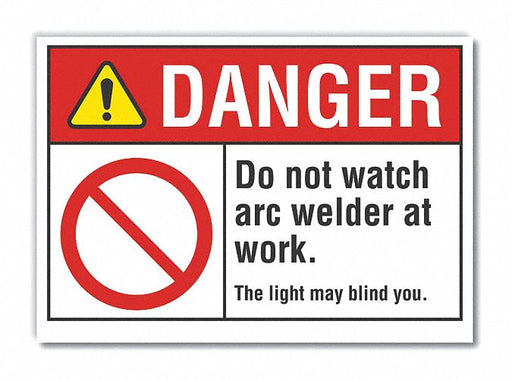 Danger Sign 7 in x 10 in Non-PVC Polymer